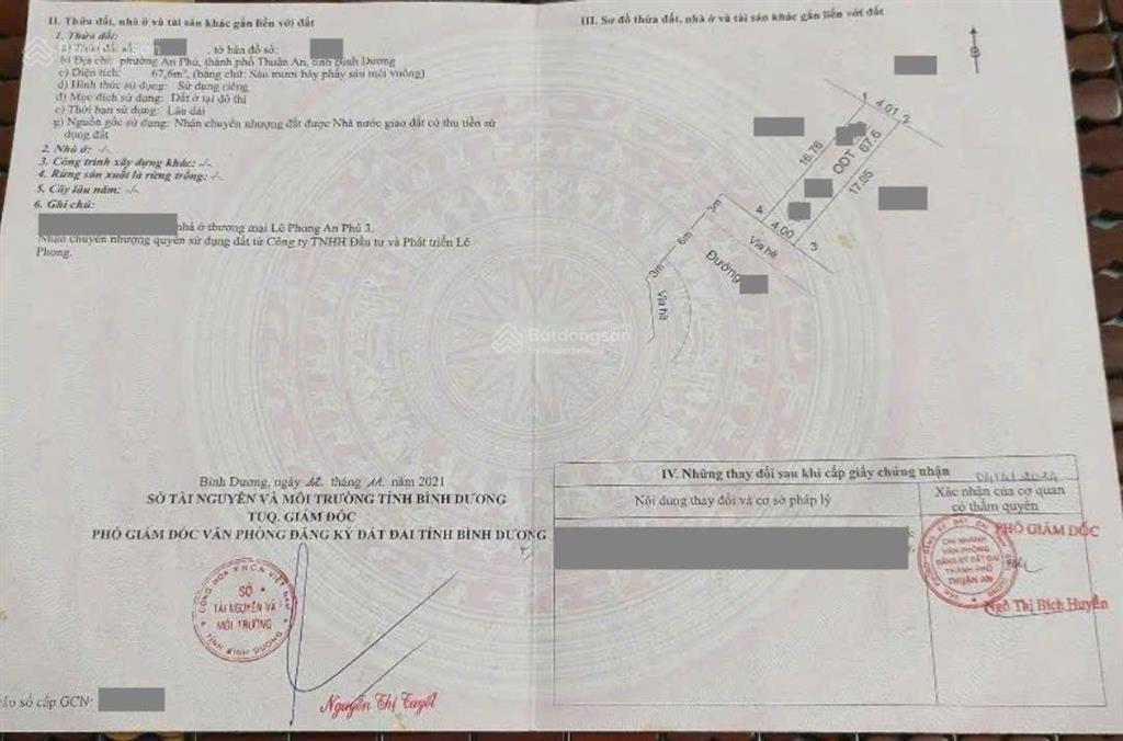 Đất kdc lê phong an phú 3, phường an phú, tp thuận an