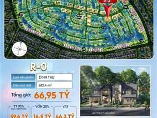 Dinh thự đảo retreat island giá gốc cđt vị trí đẹp thanh toán linh hoạt.  0909 884 ***