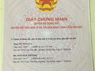 Bán mặt tiền lâm văn bền, q7, dtcn xd 228m2. giá 32.5 tỷ