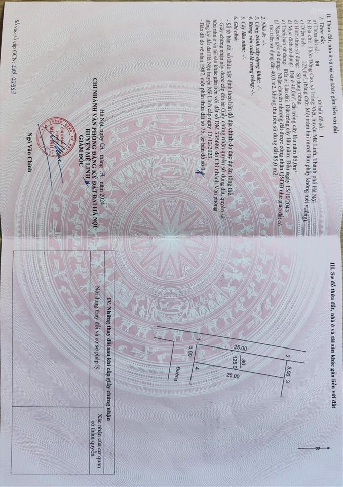 Ngộp chính chủ bán đất 2 mặt tiền giáp cầu thượng cát 125m2 mt 5m, nở hậu,đg oto tránh nhau