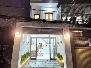 Nhà 3 tầng btct nở hậu đẹp  xe hơi ngủ trong nhà  nhà mới full nội thất  mt hẻm xe hơi quay đầu