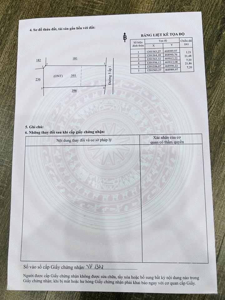 Bán đất chính chủ, ngang 7,2m, thổ cư, view đẹp