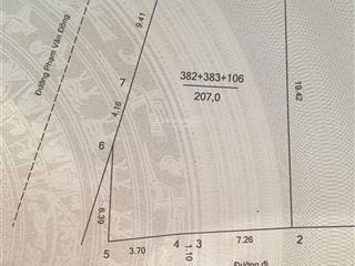 [mt = 20m] mặt phố phạm văn đồng  đường to nhất hà nội 207m, mặt tiền khủng 20m, lô góc  8tầng