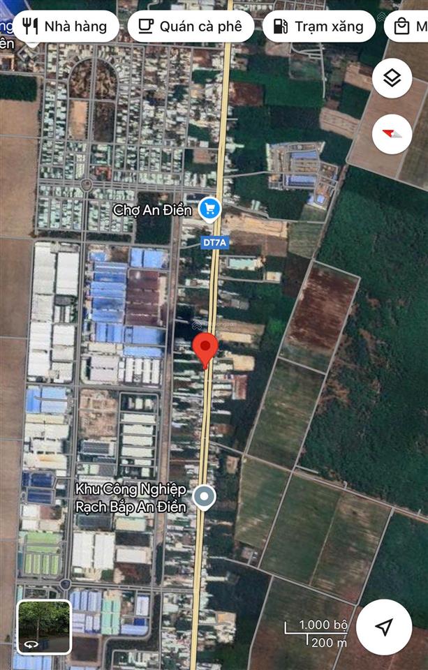3855m2  2 mặt tiền đường lộ 7a , an tây , bến cát  ngay khu công nghiệp rạch bắp  giá 26 tỷ