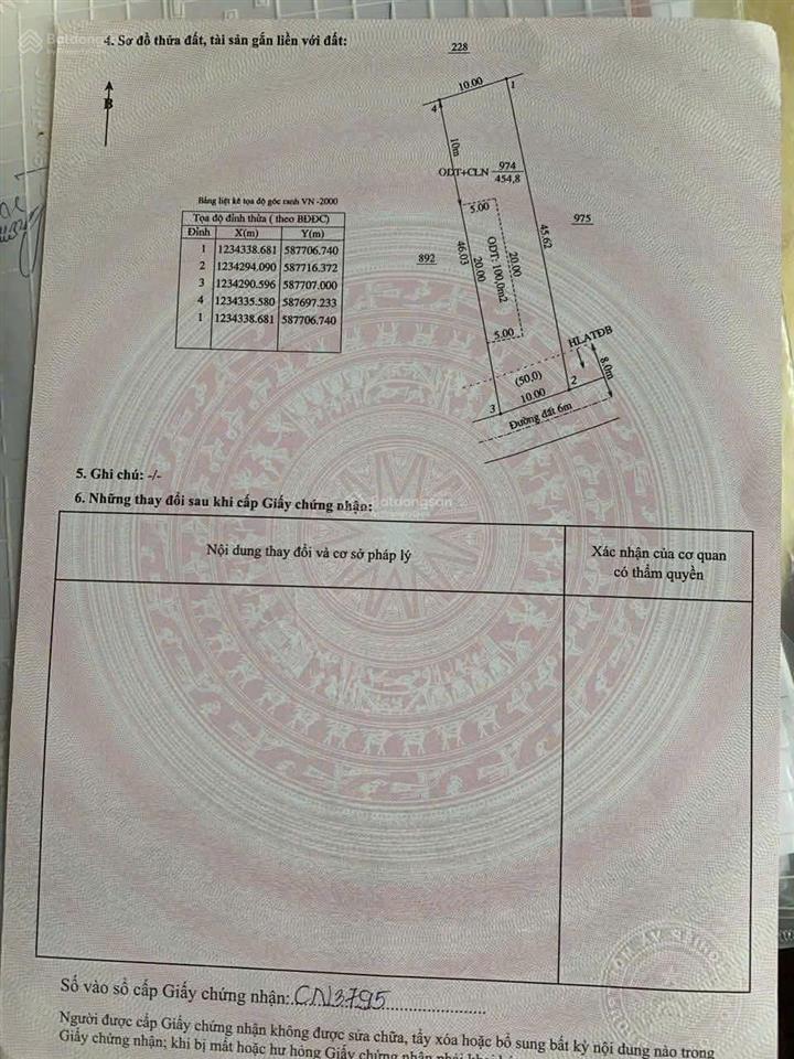 454m2 đất an điền , bến cát  ngay cạnh khu công nghiệp rạch bắp  giá 2 tỷ 050
