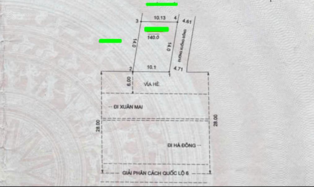 Bán nhà mặt phố tại quốc lộ 6, chúc sơn, 130 triệu/m2, 160m2 giá ưu đãi