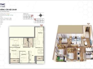 ( quỹ ngoại giao) chỉ trả 2,4tỷ sở hữu căn vip 3ngủ 88,5m2 tòa tmc smart cạnh ciputra view cv