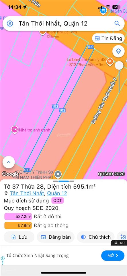 Bán nhà mặt phố đẹp tại số 309, phan văn hớn, tân thới nhất, q.12, hcm, 60 tỷ, 531m2