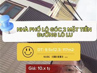 Nhà biệt thự lô góc 2 mặt tiền lò lu  tặng bãi đậu xe! tìm chủ