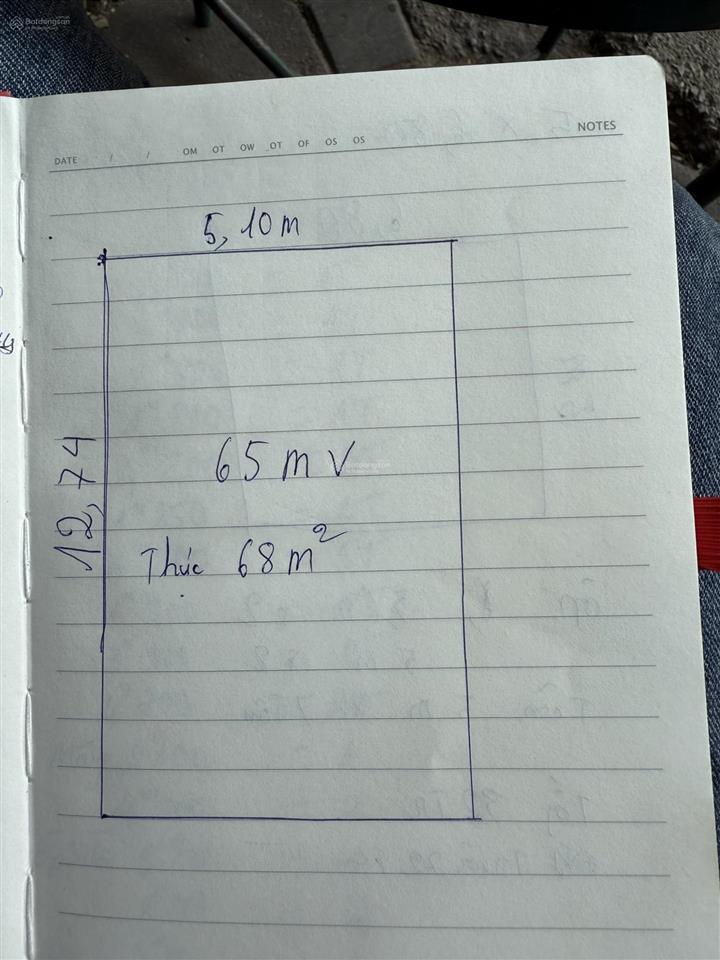 Bán gấp đất tặng nhà cũ tại ngõ 44 trần thái tông 68 m ,mặt tiền 5,1m cực hiếm nhà bán