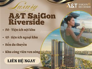 Bán căn hộ a&t saigon riverside, 3,779 tỷ, 68m2, 2pn, 2wc, uy tín, giá tốt tại vĩnh phú, tphcm