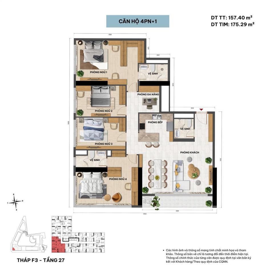 Căn 160m 4+ ngủ đẳng cấp nhất ,giá tốt nhất tại sun feliza suites cầu giấy