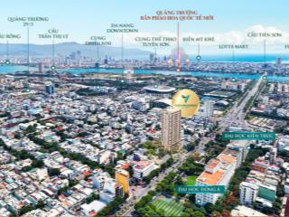 Căn góc 2pn tầng cao view sông hàn, pháo hoa giá đầu tư