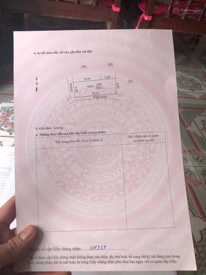 Bán đất tại xã thái dương, 3 tỷ, 96m2, pháp lý đầy đủ