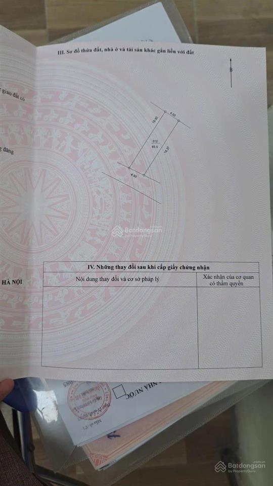 Bán lô đất đẹp vạn thắng, an tiến, diện tích 83,5 m2 kích thước mặt tiền 4,5 m hậu 4m