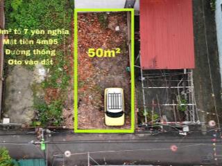 Diện tích 50m2 mặt tiền 4m95 vuông vắn, cực kỳ thoáng. đường thông trước nhà ô tô đi  đỗ ok