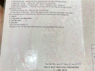 Bán nhà cấp 4 mặt tiền trần văn ơn, diện tích 292m2, thổ cư 170m, mặt tiền đất ngang 12m. giá ib