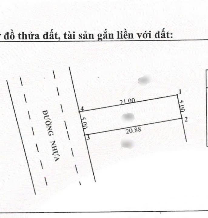 Bán đất 900tr mặt tiền đường nhựa cây trôm mỹ khánh, xã thái mỹ. dt 105m2, sổ hồng riêng