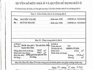 Ngộp bank bán gấp lô đất đẹp, dt 162m2, tặng nhà c4, giá 5 tỷ 450.  0905 134 ***