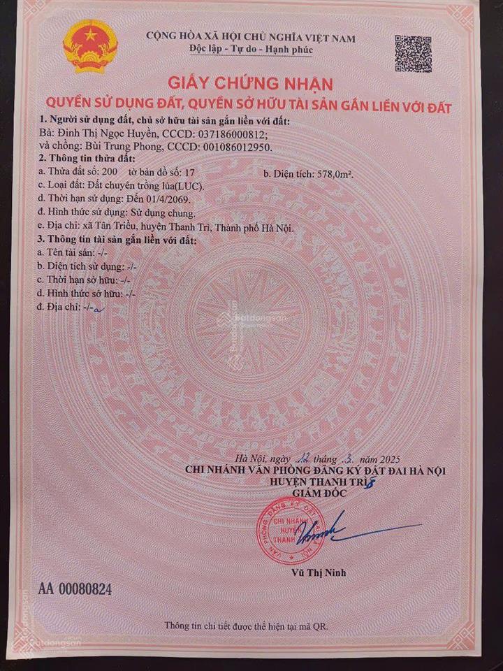 Chính chủ cần bán đất nông nghiệp vị trí đẹp