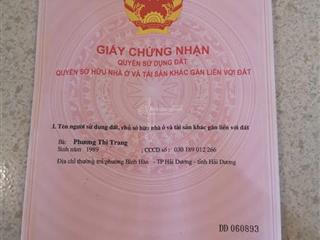 Bán đất khu dân cư đại an chính chủ