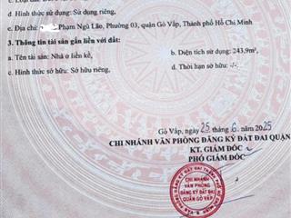 Nhà hẻm xe hơi cách đường lớn 30m. đất rộng để xây biệt thự