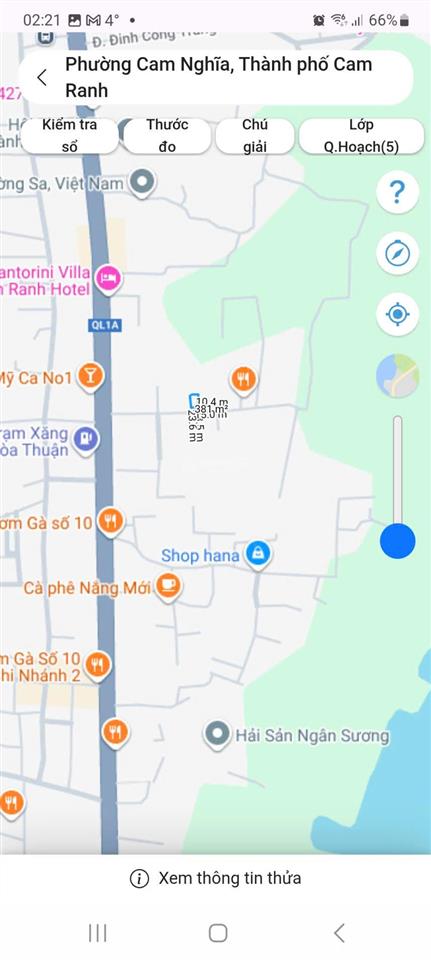 Bán đất ven vịnh cam ranh sát dự án vin, giá chỉ 15,2tr/1m2