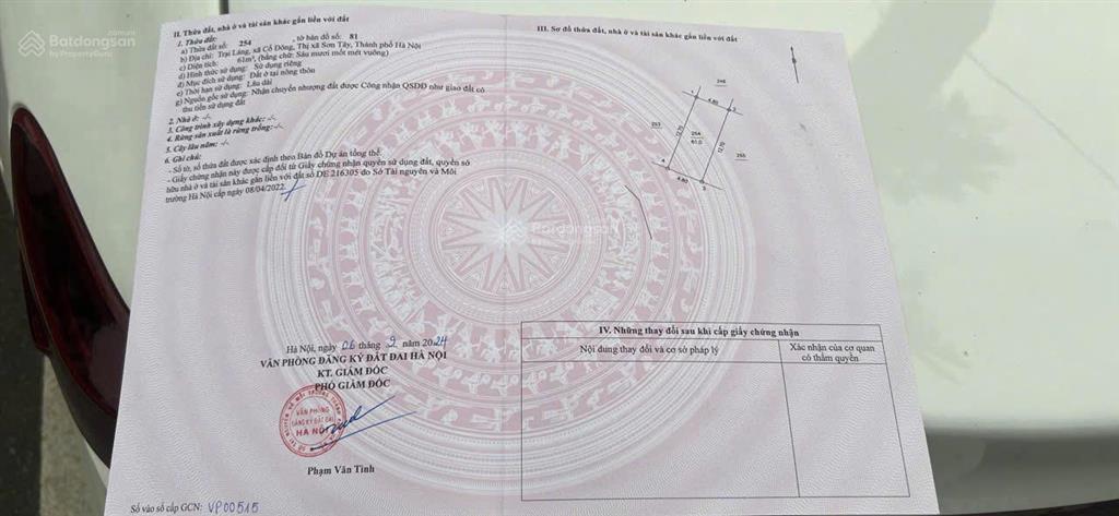 Bán đất cổ đông, 2,4 tỷ, 61m2, pháp lý đầy đủ, mặt tiền 4.8m