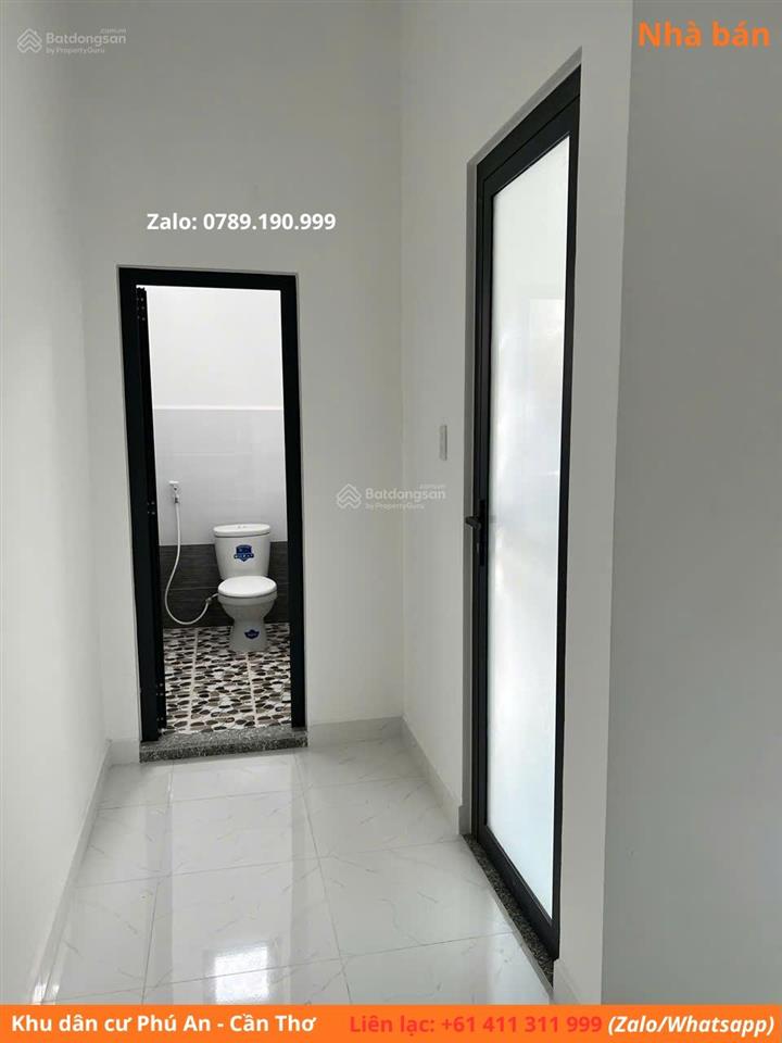Bán nhà phố 4,5x20m khu dân cư phú an, cần thơ. 1 trệt 1 lầu, sổ hồng riêng