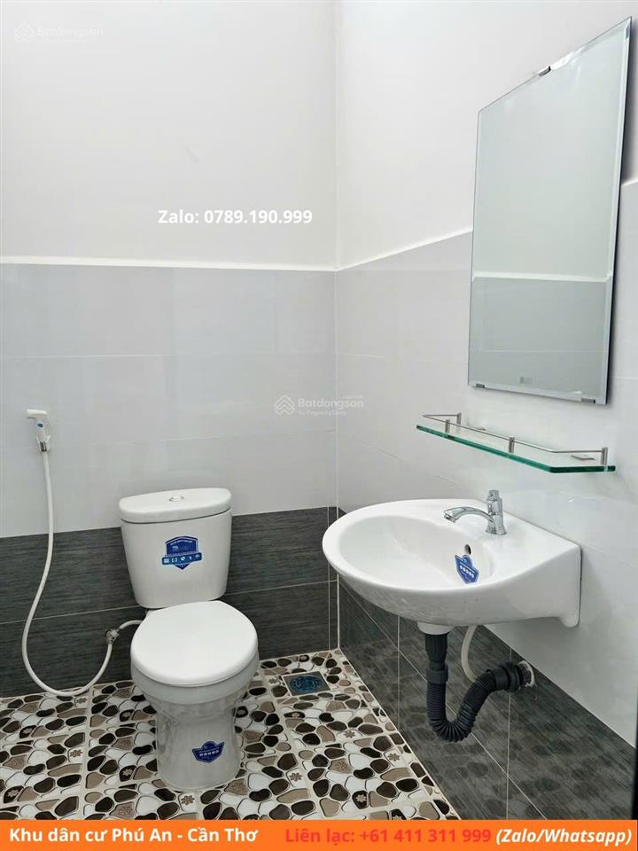 Bán nhà phố 4,5x20m khu dân cư phú an, cần thơ. 1 trệt 1 lầu, sổ hồng riêng