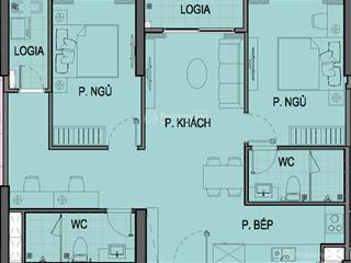 Siêu rẻ. chủ nhà gửi bán căn hộ 2pn + 1 dt 79m2 the beverly, giá chỉ 65tr/m2