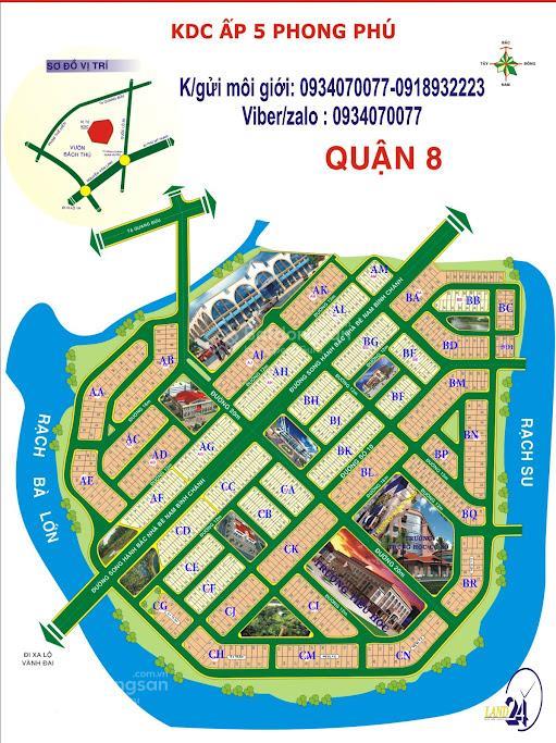 Đất chính chủ khu dân cư ấp 5 phong phú, bình chánh