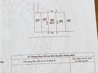 Bán đất tại đường gia thượng, phường ngọc thụy, long biên, hà nội, 7,89 tỷ, 40 m2