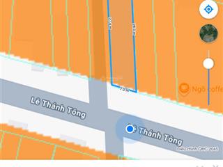 Bán lô đất mặt tiền lê thánh tông, diện tích 212,1m2, mặt tiền rộng, đông dân cư