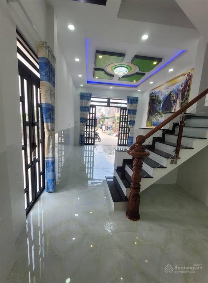 Nhà mới xây 1 trệt 1 lầu. mt đ. hồ văn tắng, xã tân phú trung, củ chi. dt 80m2, giá chỉ 1 tỷ7