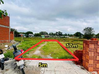 Đất nền tân phú trung, củ chi, 5x17m (84m2) thổ cư, sổ hồng riêng. ngân hàng hỗ trợ 1 tỷ7