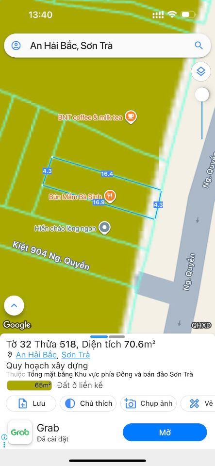 150m2/21 tỷ, Đất đường  Ngô Quyền,Sát câu Sông Hàn,sát WiNCom Plaza Đà Nẵng