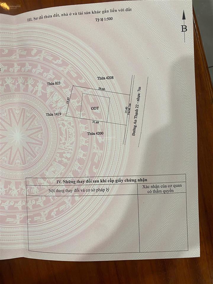 Bán đất 478,6m2, 8,9 tỷ tại an thạnh 22, an thạnh, thuận an, bình dương