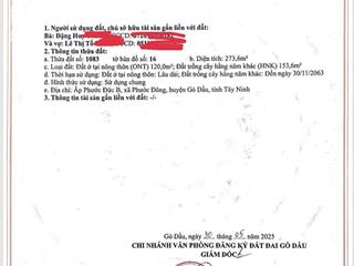 Bán đất đẹp gần kcn phước đông, gò dầu, tây ninh  giá chỉ 1.55 tỷ!   0987 131 ***