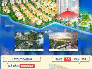 Chính chủ bán gấp căn studio charmora nha trang  view sông tắc, giá chỉ 2,7x tỷ