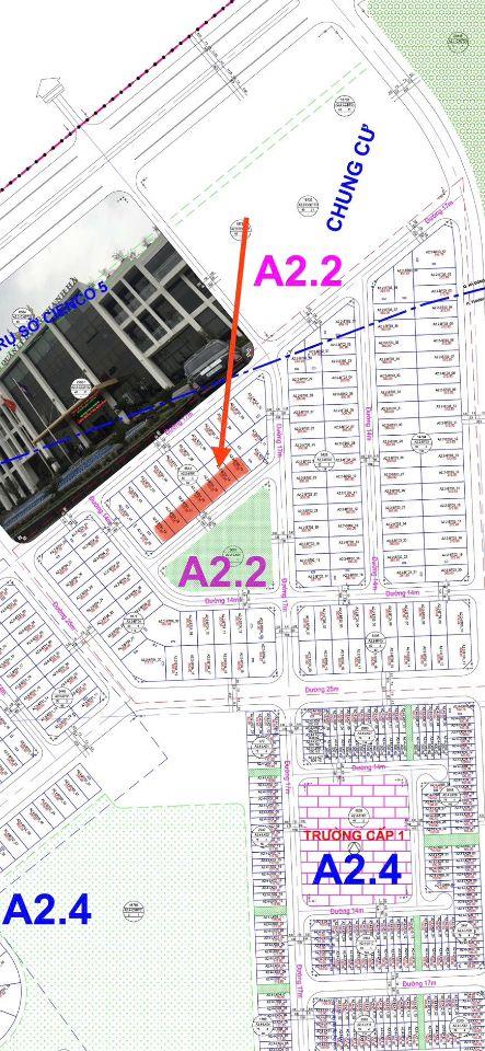 BÁN BIỆT THỰ A2.2 NHÌN VƯỜN HOA ĐỐI DIỆN TRỤ SỞ KĐT THANH HÀ CIENCO 5 GIÁ TỐT