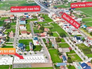 Mua đất cạnh kcn visip gọi ngay cho tôi, 93m2, mt 5m chỉ 2.15 tỷ, ngay điểm cuối cao tốc