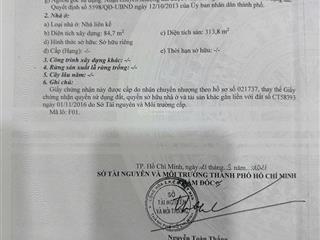 Bán nhà góc hai mặt tiền hẻm xe hơi khu nhà ở hai thành, phường tân tạo a, quận bình tân