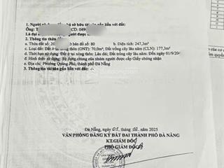 Bán lô đất sổ riêng tam phú  tam kỳ ( phường quảng phú  đà nẵng ) . vị trí đẹp , 2 mặt tiền