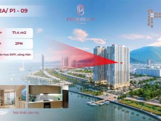 Duy nhất căn 2pn peninsula  tầng trung view sông hàn bàn giao nội thất liền tường ngay năm 2026