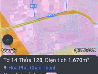 Cần bán gấp 1667.2m2 đất full thổ cư tại vĩnh công, châu thành  chỉ 9.45 tỷ