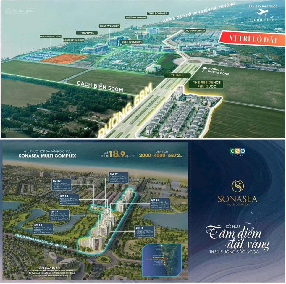 Cơ hội đầu tư sonasea phú quốc vị trí vàng bãi trường. suất nội bộ sonasea multi complex