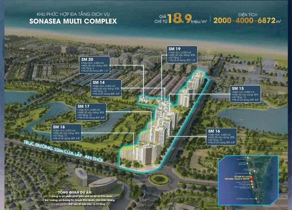 Bán lô đất  m² xây dựng khách sạn nghỉ dưỡng tại phú quốc