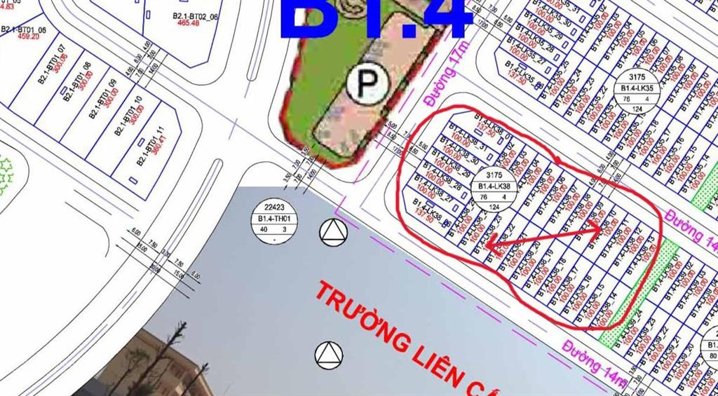 Bán đất nền dự án tại khu đô thị thanh hà mường thanh, 12 tỷ, 100m2