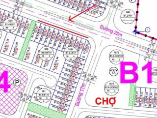 Bán căn liền kề xẻ khe 2 mặt thoáng, đường 25m, gần chợ, gần chung cư kinh doanh tốt